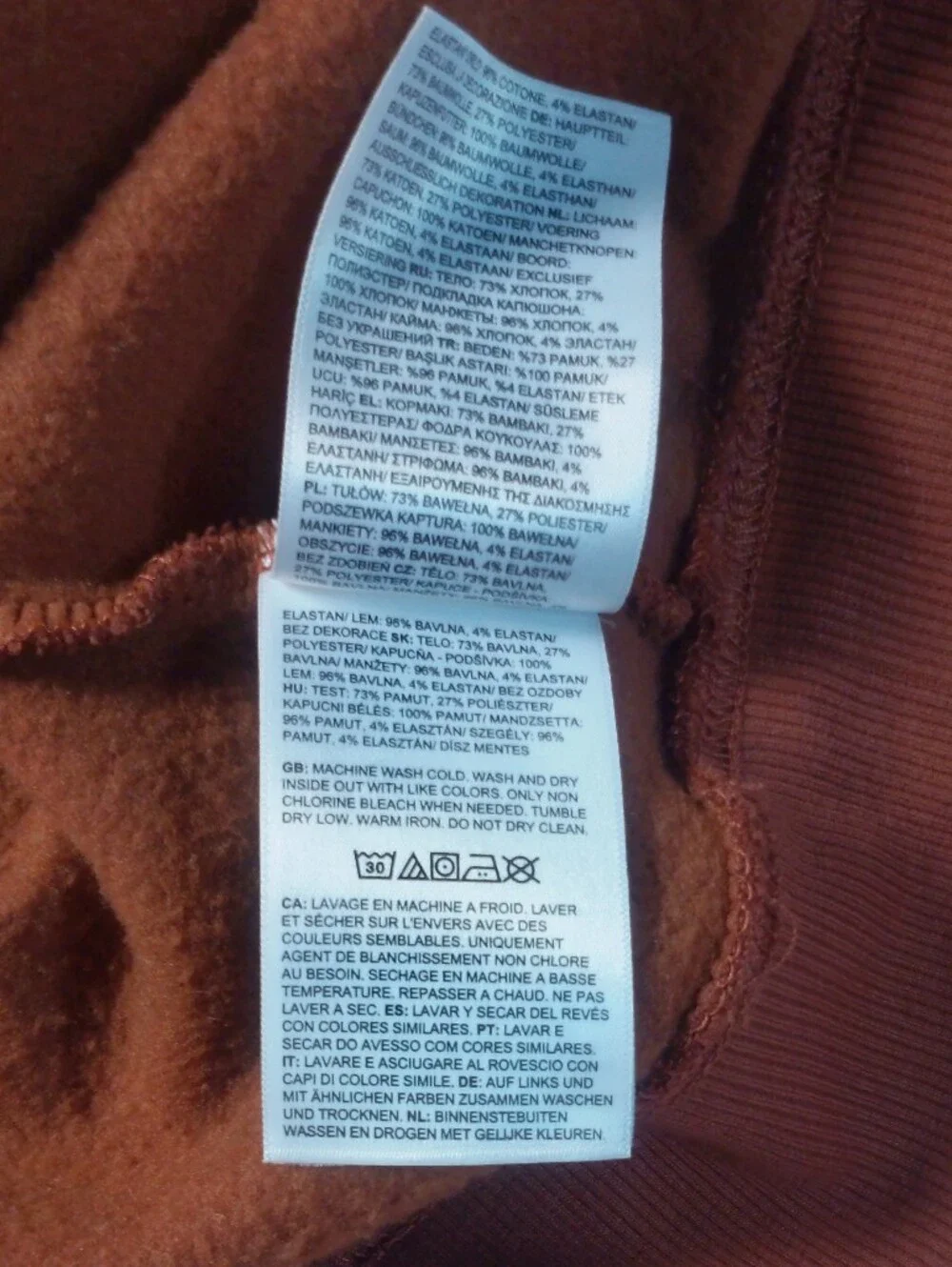 The North Face Men’s 3XL Rust Brown Half Dome Logo Hoodie Fleece